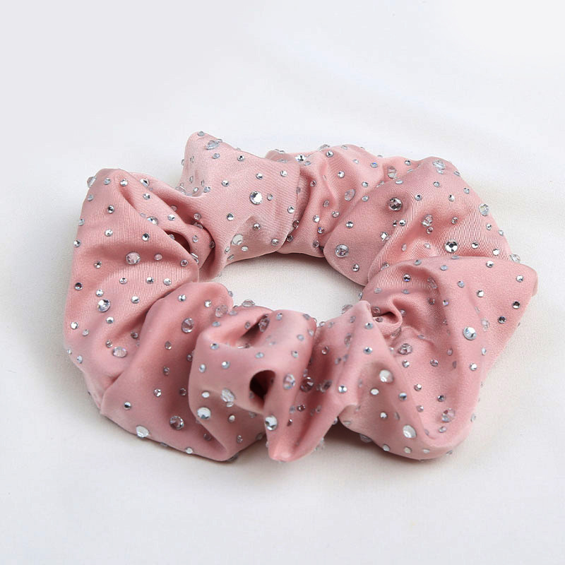 Vintage Style Solid Color Cloth Rhinestone Handmade Hair Tie display picture 7