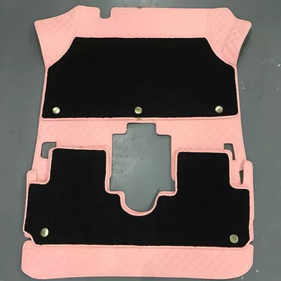 Ayaqaltılar (Kovriklər) pads surrounded by panda MINI - double-layer-model-pink-foot-pad-black-snow-silk