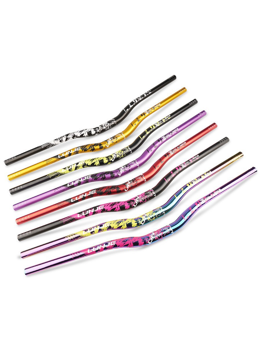 MTB manillar bicicletas de color velocidad de caída cruzada alargada gran yan manillar horizontal 720 - 780MM manillar