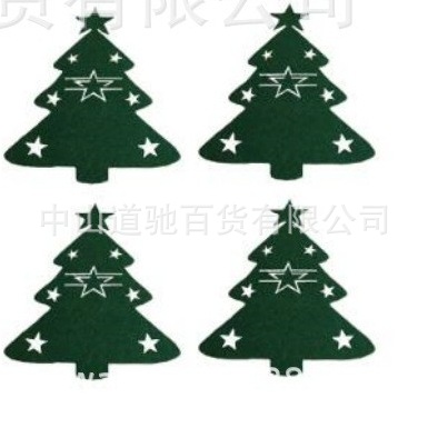 Fundas para cuchillos y tenedores navideños, juego de cubiertos de fieltro con diseño de renos, decoración para mesa de fiesta, Año Nuevo, fundas para cuchillos y tenedores de Navidad.