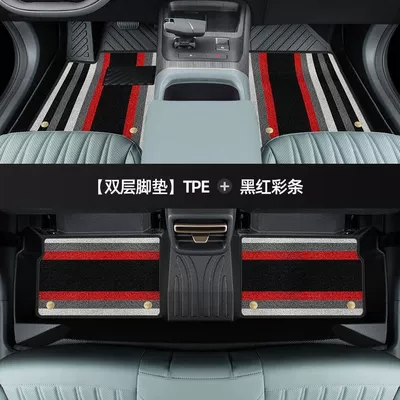 ring interior accessories, Universal Foot Pad - thickened-double-layer-tpe-foot-pad-red-color-striped-chenille-model-23-24-yida