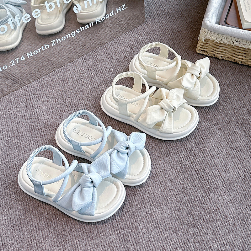 Niñas sandalias de arco suave 2026 verano nuevo niño zapatos princesa de dedos desnudos moda zapatos de playa versátiles image 5
