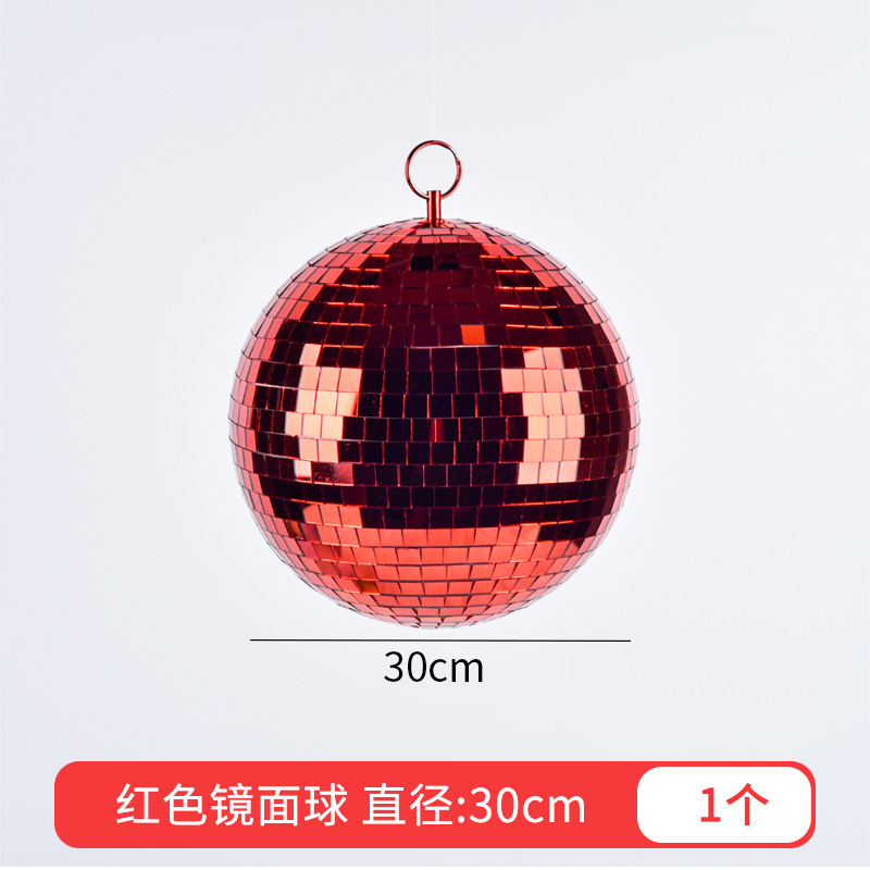6 - 30cm reflejador de vidrio espejo bola de Navidad decoración para el hogar bola de mosaico escenario discoteca