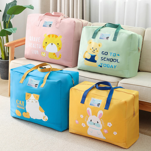 Kindergarten quilt storage bag household clothing luggage moving packing cotton bedding organizing bag portable wholesale