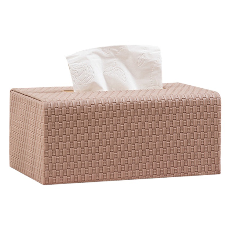 Caja de pañuelos hogar sala de estar luz restaurante de cuero de lujo multifuncional coche mesa de café caja de almacenamiento sala de estar caja de pañuelos imprimible
