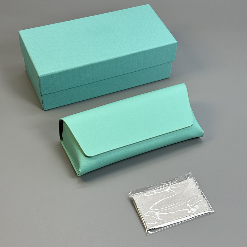 Trendy Same Style Leather Box Design Sense Fashion Simple Magnetic Glasses Case Advanced Sense Portable Flocking Lined Mirror Box Trendy Same Style Leather Box Design Sense Fashion Simple Magnetic Glasses Case Advanced Sense Portable Flocking Lined Mirror Box