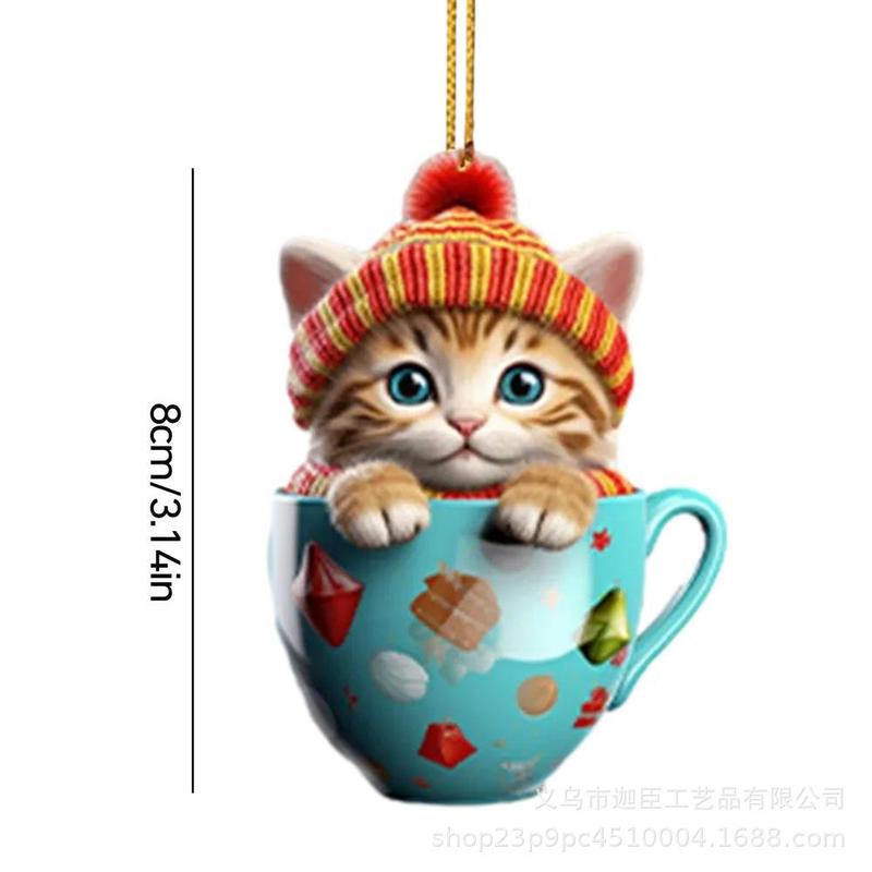 国境を越えた新しいカップ猫平面ストラップナタール平恩特美しい猫アヴァル装飾アクセサリーストラップ|undefined