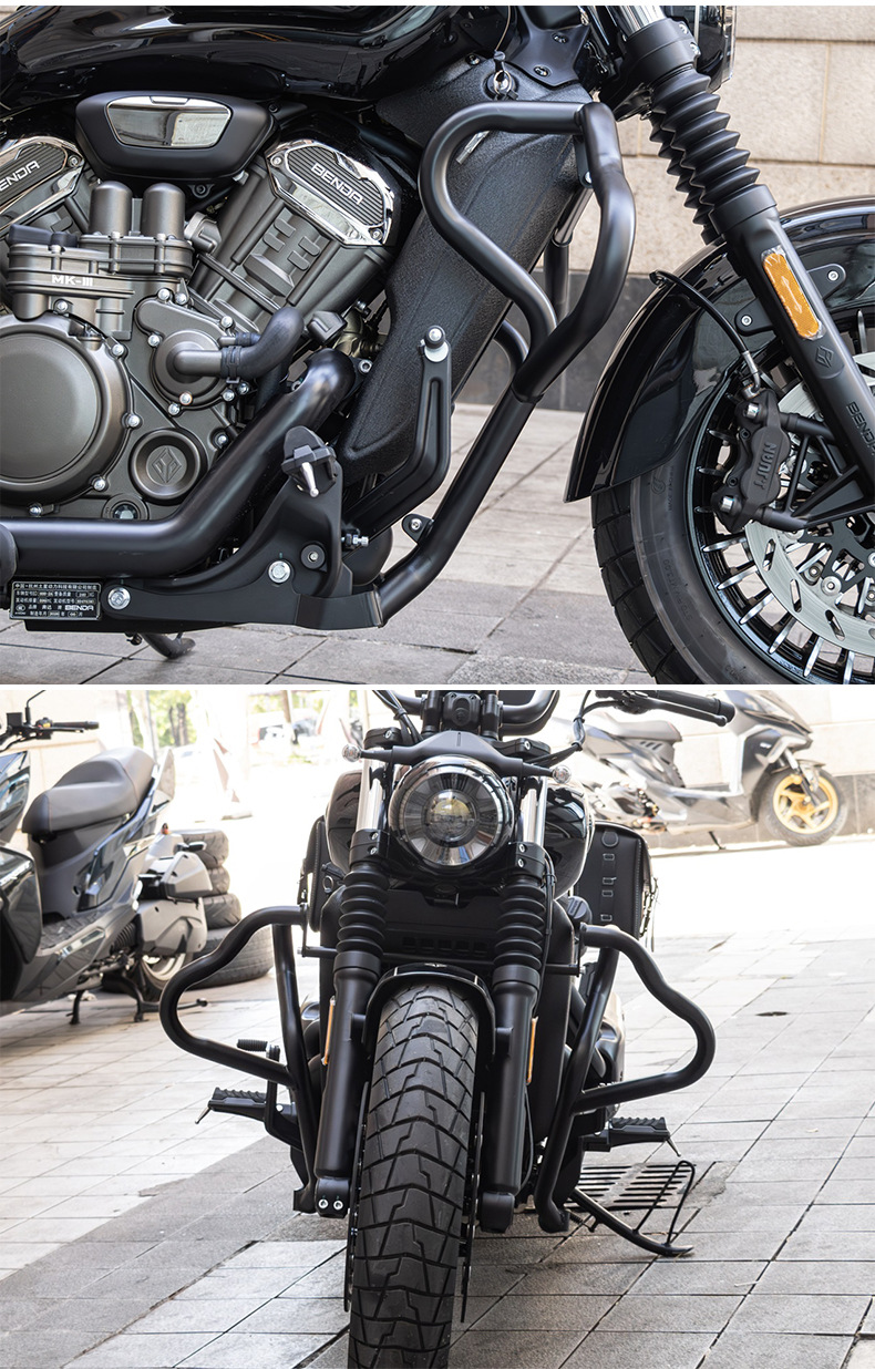 Suitable for Benda Black Flag 600 bumper, front guard bar, engine guard bar, motorcycle bumper modification accessories