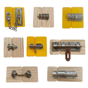 Cross-border AliExpress Amazon busy board accessories hole board diy lock door lock latch hook toy accessories