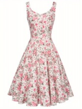 Q 12722 1950s Cocktail Dress ��������ȹ �羳����ѷŷ��