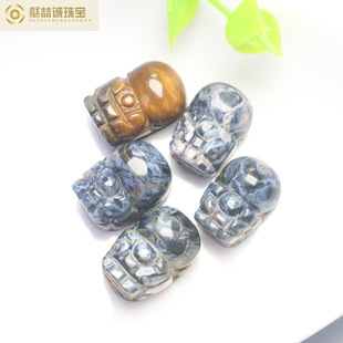 Natural Peter Stone Carving Eagle-eyed Brave Men's and Women's Pendant diy Bracelet Accessories Cross-border Taiwan Jewelry