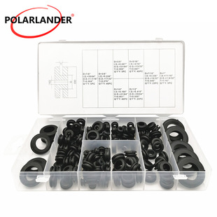 180PCs black O-nitrile rubber sealed guard coil