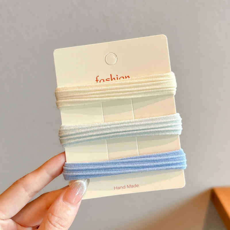 Otoño y invierno azul oso cuerdas de cabello anillo de cabello 2024 nuevo cabello de cola de caballo alta cuerda de la cabeza cuerda de cabello adorable