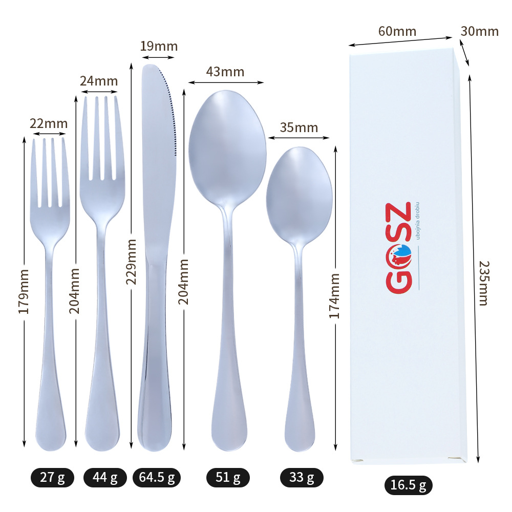 칼, 포크 및 스푼 세트