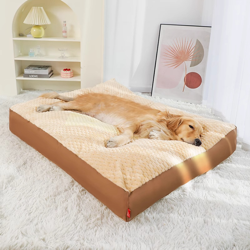 Cazada para perros en invierno, manta para dormir para perros, completamente extraíble y lavable, sofá para perros Golden Retriever, cojín para perros, cama para perros de invierno