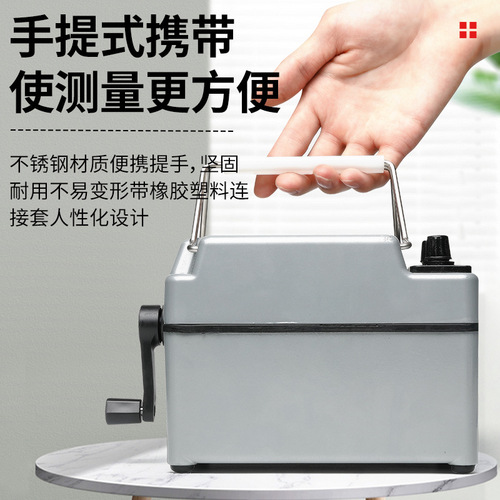 Delixi Megger ZC-7 Aluminum Housing Pointer Type Anti-interference Megohmmeter 500V Hand-cranked Alloy Insulation Resistance Tester