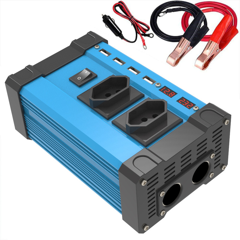 Cross-border exclusive supply of Brazilian-standard modified wave inverter 12V to 220V/110V 300W/500W car converter Cross-border exclusive supply of Brazilian-standard modified wave inverter 12V to 220V/110V 300W/500W car converter