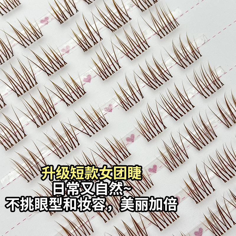 Pestañas Postizas de Estilo Corto, Estilo Ídolo, Aspecto Natural, Estilo Coreano, Maquillaje Ligero, Grupo de Chicas, Pestañas ACE, Venta al por Mayor de Fábrica, Novedad 2025