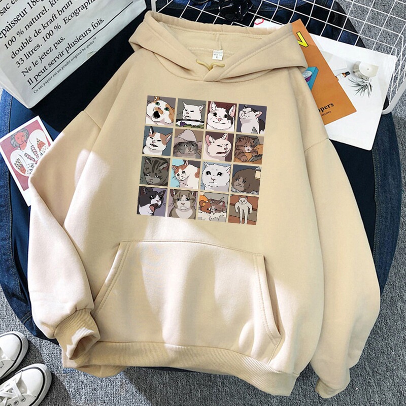 Funny Meme Cat Cartoon Print Women's Hoodie Hip-Hop Hoodie Fashion Sweatshirt Aliexpress Funny Meme Cat Cartoon Print Women's Hoodie Hip-Hop Hoodie Fashion Sweatshirt Aliexpress