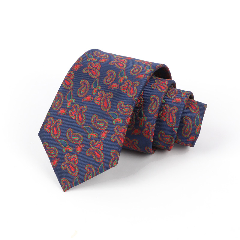 Corbata de hombre jacquard bordado 8CM poliéster seda corbata tejida hombre sentido superior l corbata logo diseño y producción