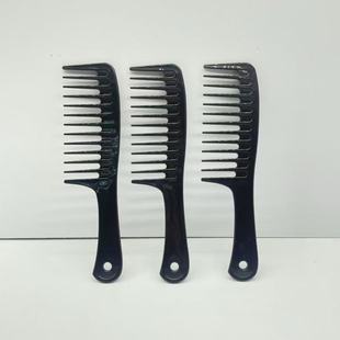 Cross-Border Large Wide-Tooth Comb, Large-Tooth Comb, Curly Hair Smoothing Comb, Ponytail Wig Comb, Anti-Static Hair Comb, Export