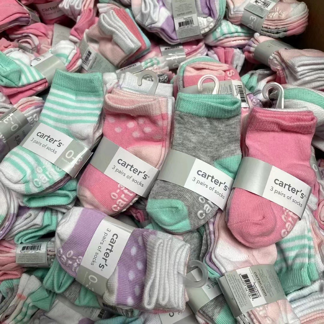 Carters Four Seasons Calcetines para bebés Calcetines de algodón Calcetines para pisos Calcetines para niños Calcetines de algodón de tubo medio para estudiantes masculinos y femeninos