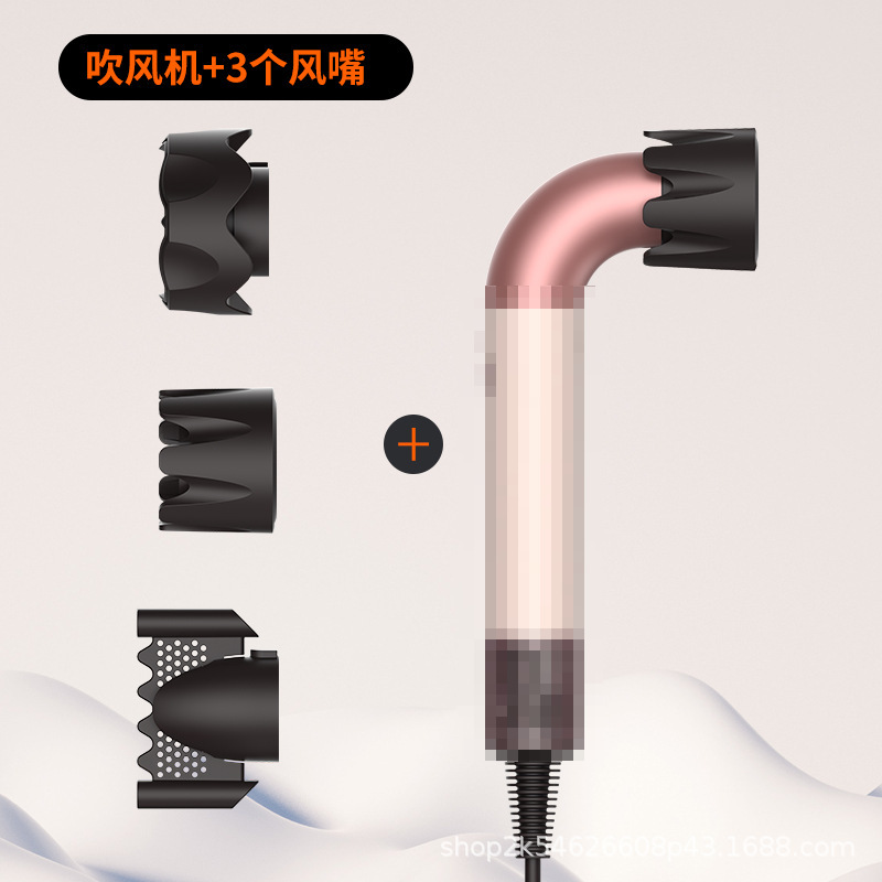 戴师傅跨境华强北新弯管吹风机hd17高速电吹风筒家用等负离子HD18|undefined
