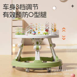 工厂直供 婴幼儿学步车 宝宝多功能防侧翻带音乐可折叠宝宝助步车