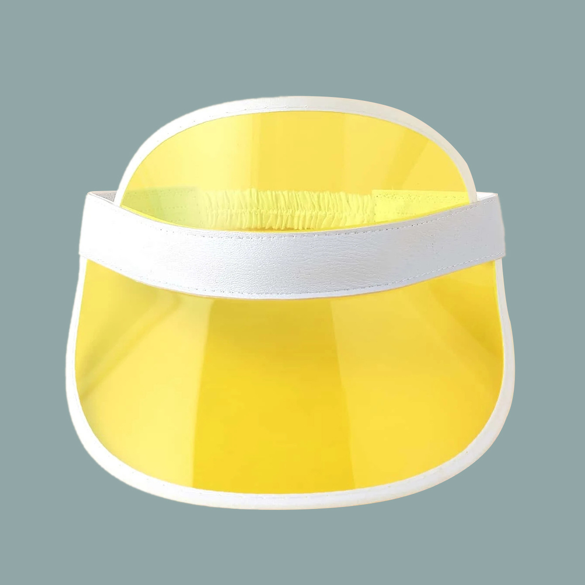 Korean Fashion Color Transparent Hollow Top Pvc Peaked Cap display picture 24