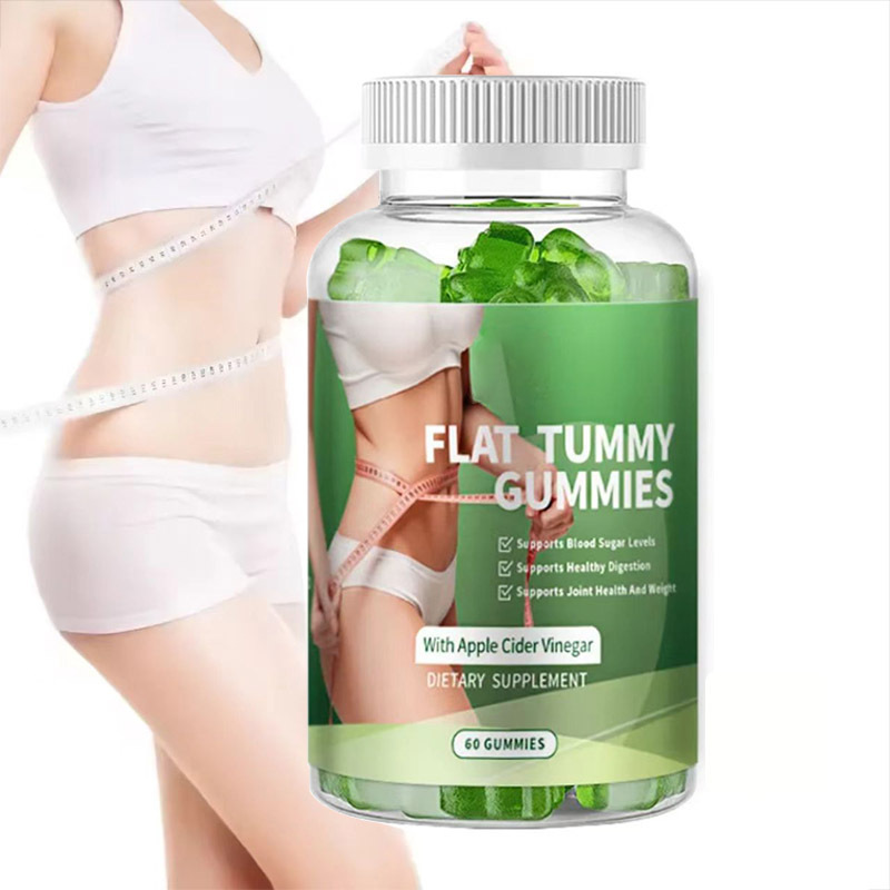 跨境专供现货平腹无负担flat tummy gummies苹果醋软糖|undefined