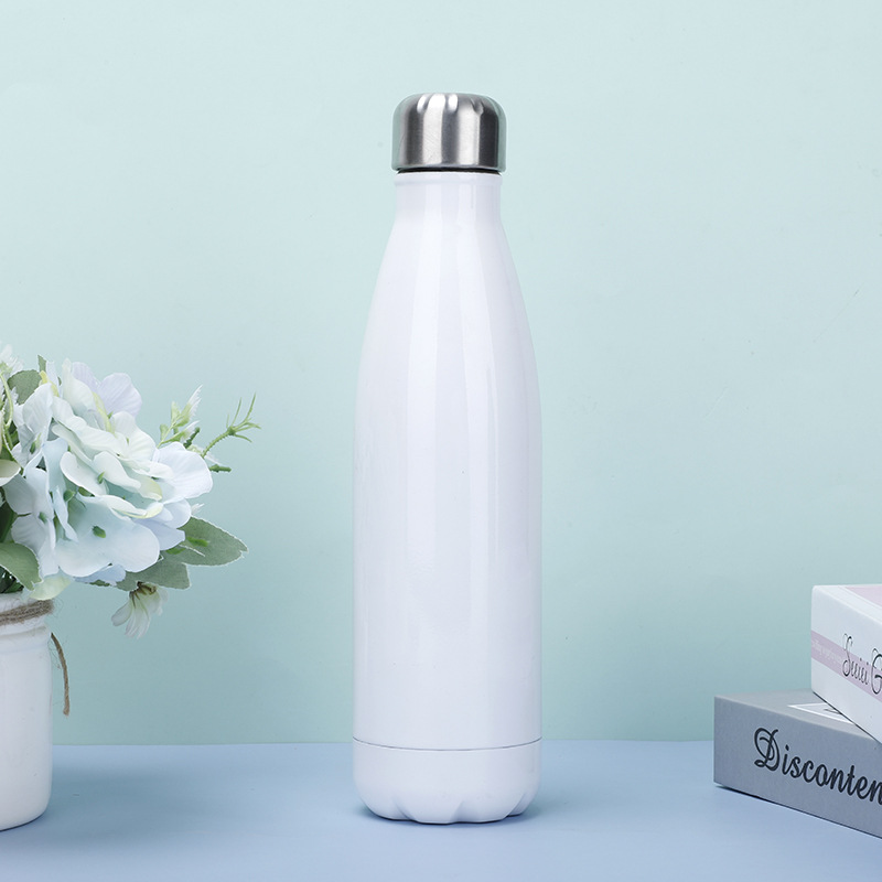 Comercio al por mayor de acero inoxidable ventosa Comercio exterior Amazon botella de boca pequeña portátil deportes al aire libre botella de Coca-Cola personalización