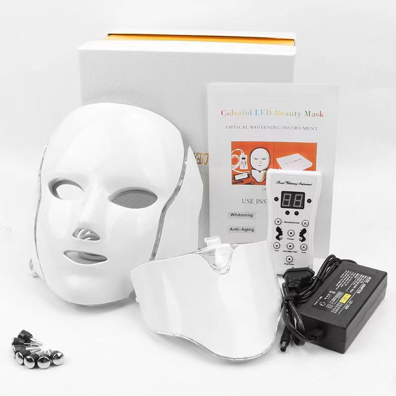 ディザトーンクロスボーダー充電タイプ美容マスク七色光子若肌マスク家庭用ledマスク美容器|undefined