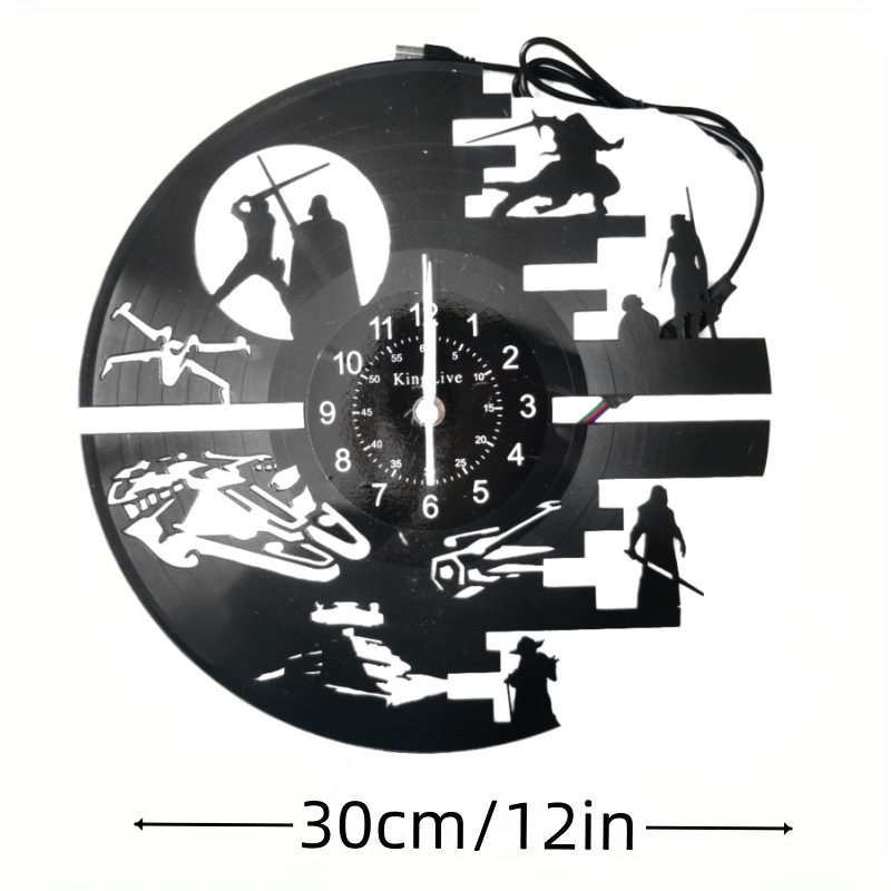 Reloj de pared de vinilo, decoración de la sala de estar, cumpleaños, vacaciones, regalos