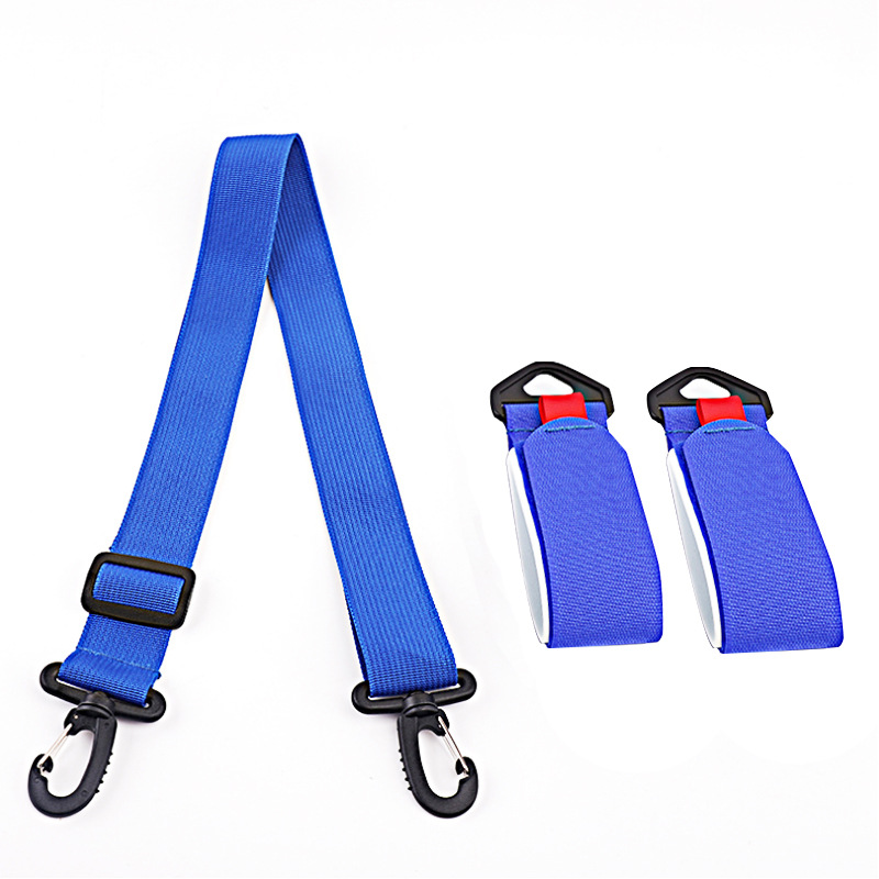 Spot correa de esquí correa de fijación de tabla de snowboard doble portátil correa de trineo correa de trineo ajustable correa de trineo transfronterizo