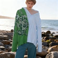 法式气质毛衣拼接时尚翻领上衣2025秋季新款高级感宽松显瘦衬衫女