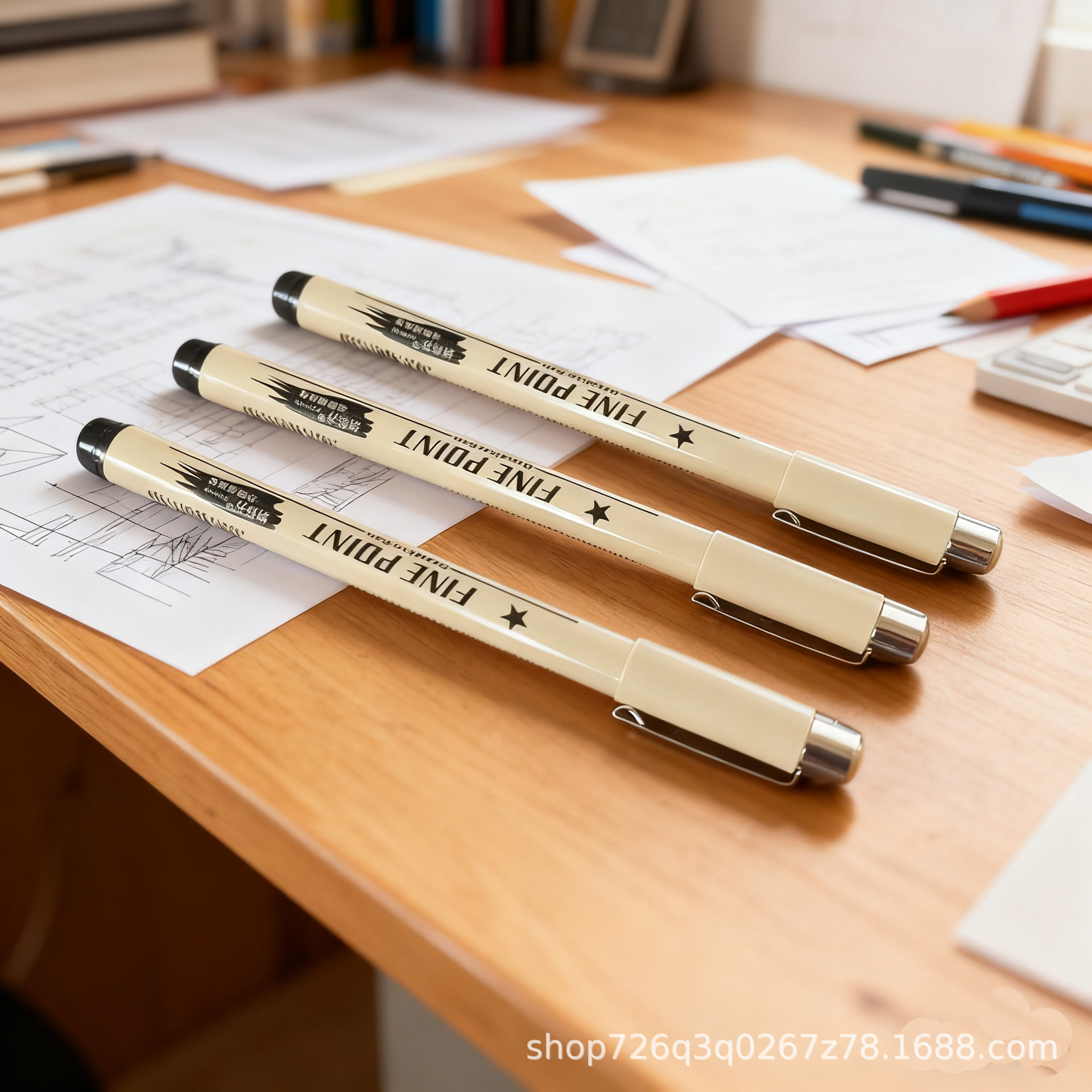 Fine Liner Pen for Hand-Drawn Art, Waterproof Outlining Pen, Drawing Pen, Black Outlining Pen for Comics