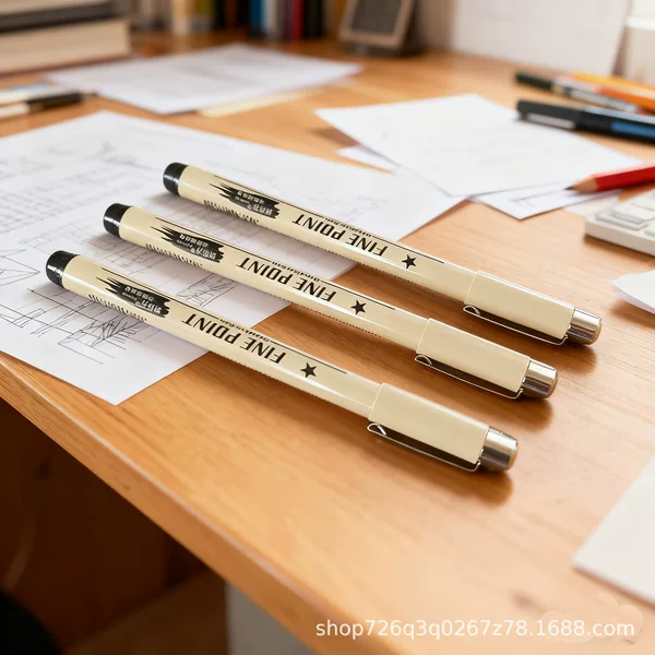Fine Liner Pen for Hand-Drawn Art, Waterproof Outlining Pen, Drawing Pen, Black Outlining Pen for Comics