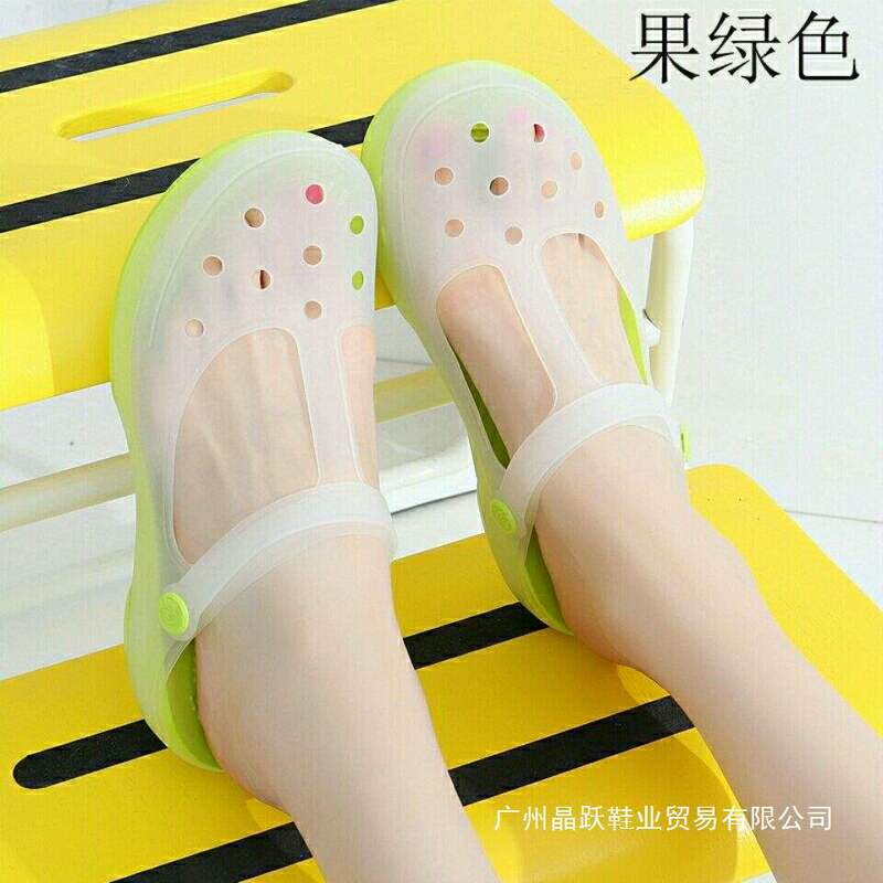 2025 Thick-Soled Wedge Sandals, Colorfulful Clogs, Women's Summer Non-Slip Slippers, Beach Shoes, Soft-Soled Jelly Sandals