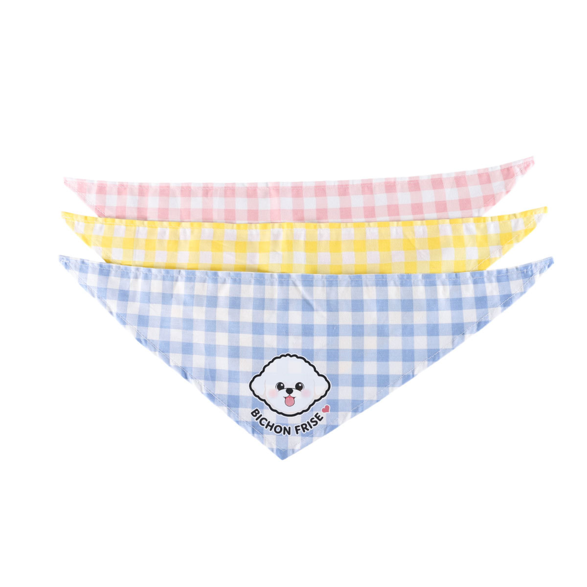Fábrica de Danyuanzi para mascotas toallas triangulares toallas de saliva de algodón cuadrilátero dibujo caliente Teddy Bears Fata Fight Baodle