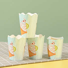 12盎司一次性冰淇淋纸杯网红冰淇淋一次性冰激凌酸奶雪糕纸杯