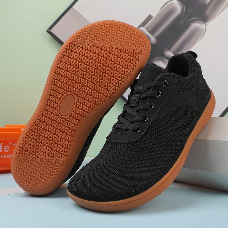 Nuevos zapatos casuales transfronterizos de cabeza ancha descalza con suela suave antideslizante zapatos deportivos transpirables para caminar zapatos de ejercicio para correr en bicicleta