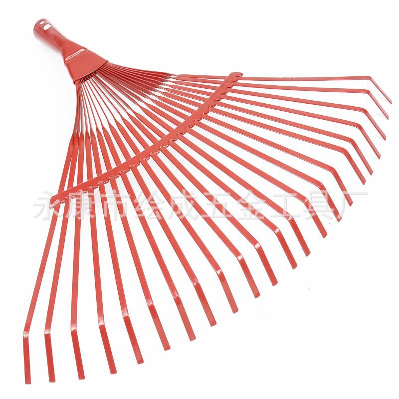 厂家供应22齿台式扁齿园林草耙 落叶枯叶草耙 杂草清理耙