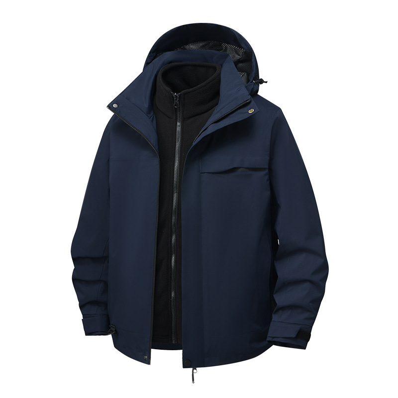 骆陀同款三合一外套男女新款冬季冲锋衣户外登山服耐脏工作服定制|undefined