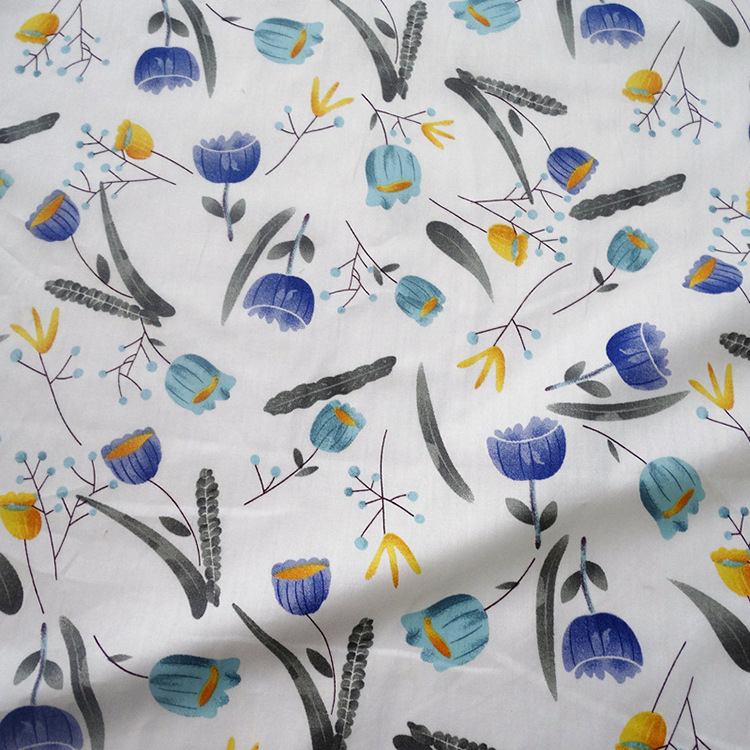 Shaoxing al por mayor tela de algodón impresa twill camisa de verano para hombres y mujeres