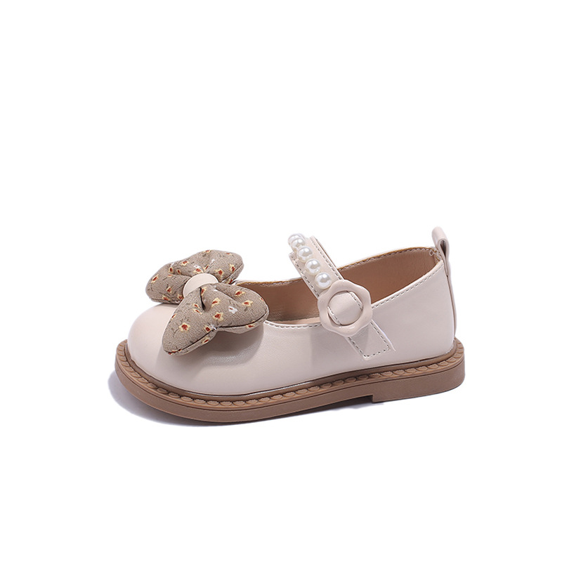 Zapatos de cuero para niñas, zapatos de arco de perla, princesa, primavera y otoño, 2024 nuevos zapatos de moda para niños, zapatos de bebé para niñas, zapatos de soja image 8
