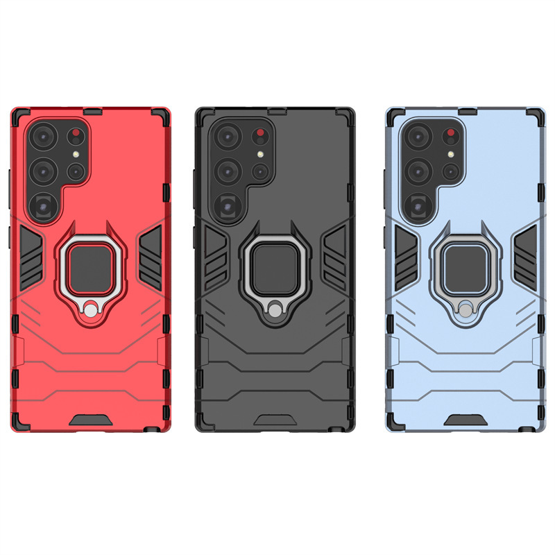For Samsung S25Ultra Panther phone case S24Ultra all-inclusive S23Ultra bracket S22 anti-drop S21