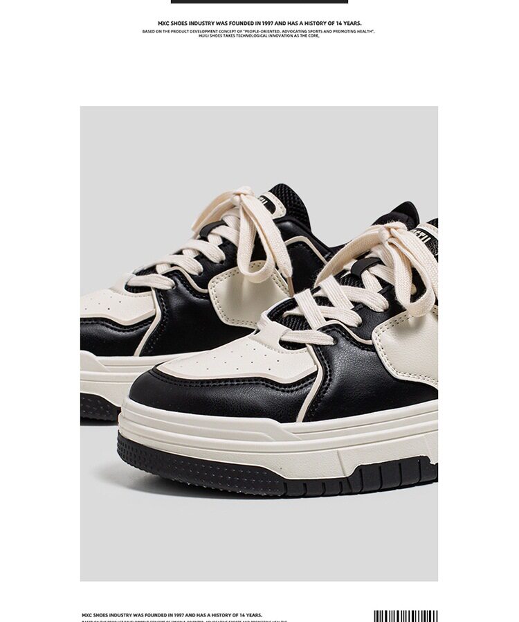 Giày thể thao nam sneaker cổ thấp đế bằng kiểu Mỹ thời trang — K88 m màu nâu, K88 m màu đen chi tiết 4