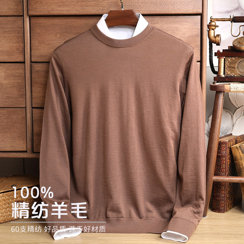 Spring woolen light and thin fashionable knitted sweater with a…