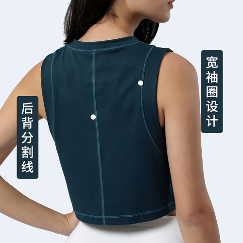 Amazon's new loose sports vest for women, yoga fitness vest, running T-shirt for women, no pads included