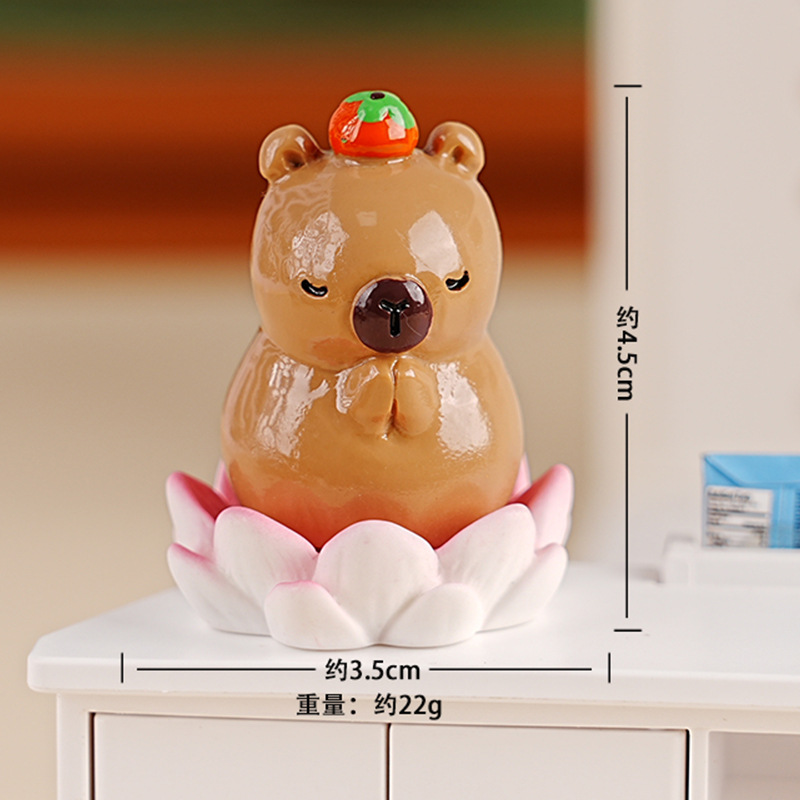 Decoraciones creativas bonitas para el hogar buena suerte Lotus Kabibala resina artesanía decoración de escritorio de oficina